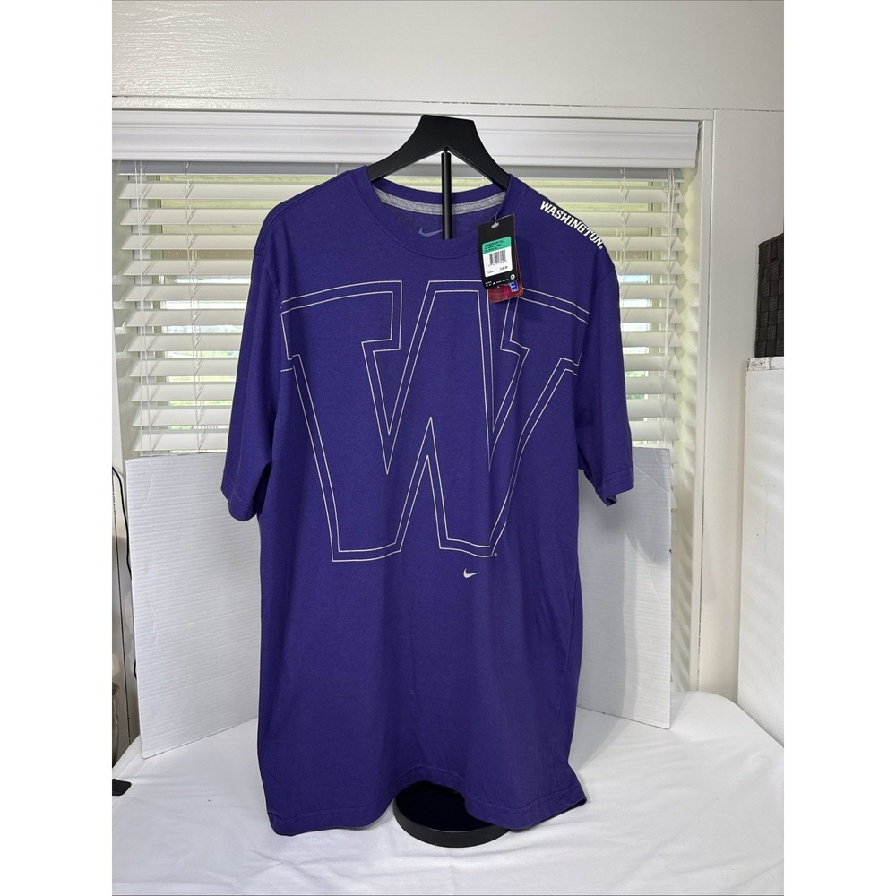 NWT Nike Purple University of Washington Huskies Tee Shirt Size XL
